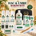 Eksiksiz Erkek & Kadın Hac ve Umre Bakım Seti - Kokusuz ve Çantalı Kişisel Bakım Paketi