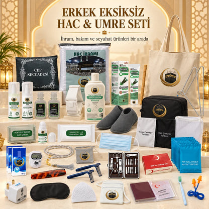 Her Şey Dahil Erkek Hac & Umre Seyahat Seti